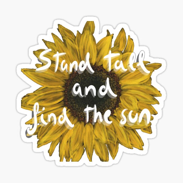 Daisy Sunflower Flower Quotes Stickers Skateboard Vinyl Decals