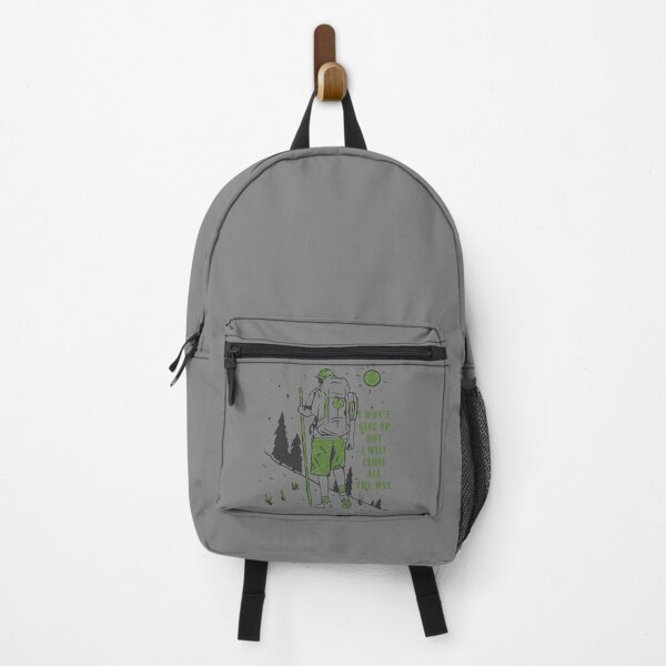 Item preview, I won't give up but i will curse all the way Camping Hiking Climbing Mountain designed and sold by JuiceDesign.