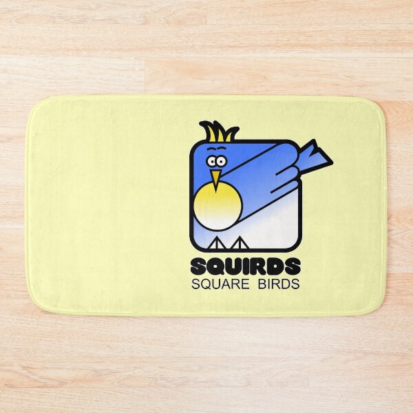 Item preview, Fun Graphic Square Bird Blue Jay Squirds Yellow designed and sold by Quooki.