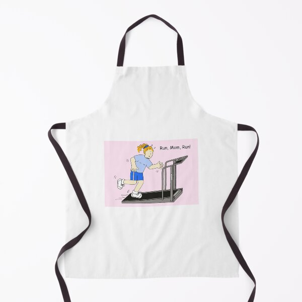 Item preview, Run Mom Run Cartoon Lady Running on a Treadmill designed and sold by KateTaylor.