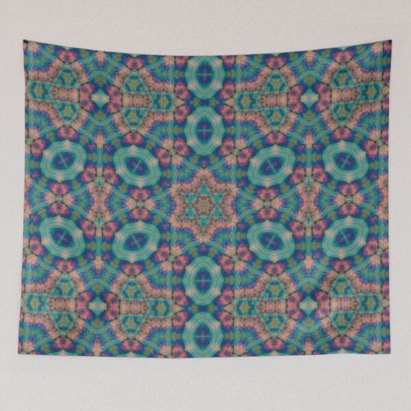 Item preview, Green tie dye Mandala No. 2 designed and sold by ZoDrawsStuff.