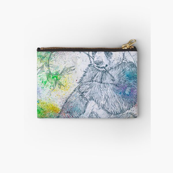 Item preview, PANDA eating - watercolor and pencil portrait .1 designed and sold by lautir.