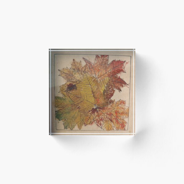 Item preview, Autumn Leaves Rustic Oil Painting designed and sold by Pentanglement.