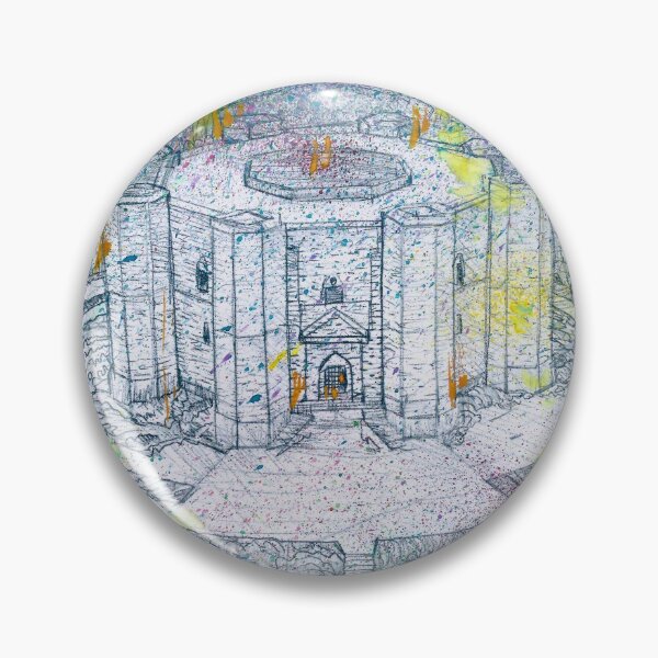 Item preview, CASTEL DEL MONTE - APULIA - ITALY - watercolor and pencil portrait designed and sold by lautir.