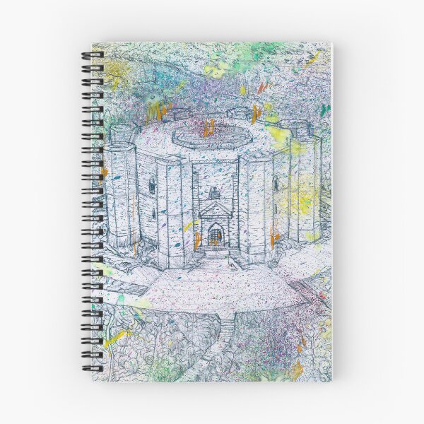 Item preview, CASTEL DEL MONTE - APULIA - ITALY - watercolor and pencil portrait designed and sold by lautir.