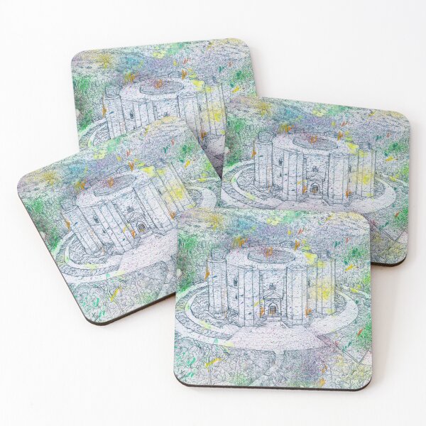 Item preview, CASTEL DEL MONTE - APULIA - ITALY - watercolor and pencil portrait designed and sold by lautir.