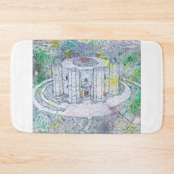 Item preview, CASTEL DEL MONTE - APULIA - ITALY - watercolor and pencil portrait designed and sold by lautir.