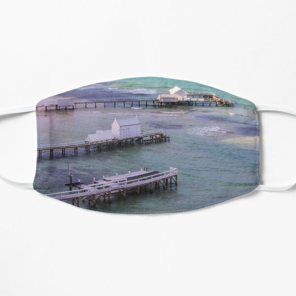 The view from Millionaire's Walk, Sorrento, Mornington Peninsula, Victoria, Australia Flat Mask