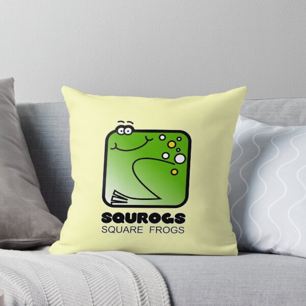 Item preview, Fun Graphic Retro Square Frog Squrogs Yellow designed and sold by Quooki.