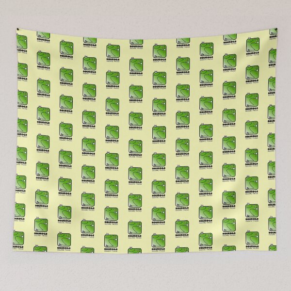 Item preview, Fun Graphic Retro Square Frog Squrogs Yellow designed and sold by Quooki.