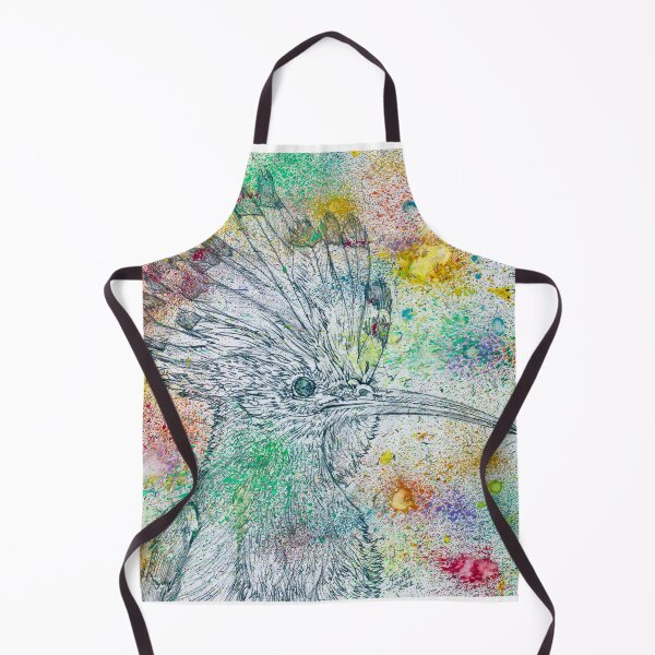 Item preview, HOOPOE watercolor and pencil portrait designed and sold by lautir.