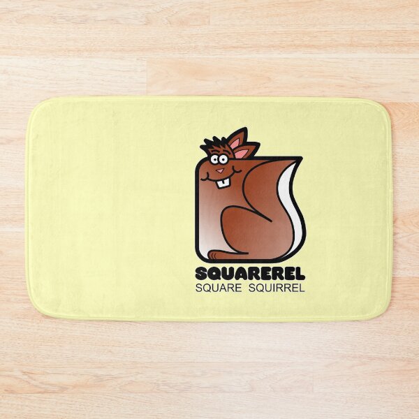 Item preview, Fun Graphic Retro Square Squirrel Squarerel Yellow designed and sold by Quooki.