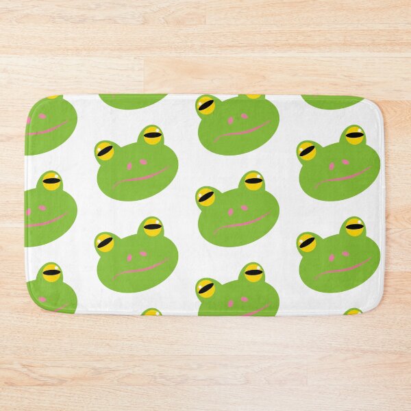 Item preview, Cute Green cartoon frog head designed and sold by Tanya Mihe.