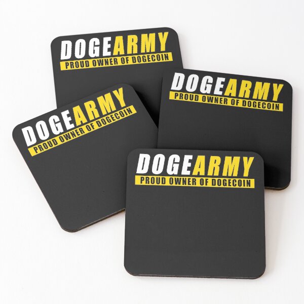 Item preview, Dogearmy 'Proud owner of Dogecoin' designed and sold by Feline Rockstars.