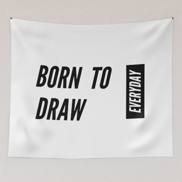 Item preview, Born To Draw Everyday designed and sold by jpremiumdesigns.