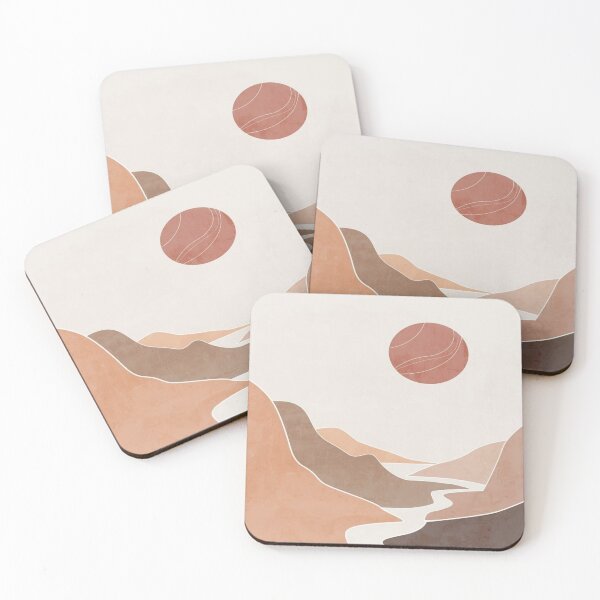 Item preview, Desert warm landscape with abstracted moon designed and sold by DoteHouse.