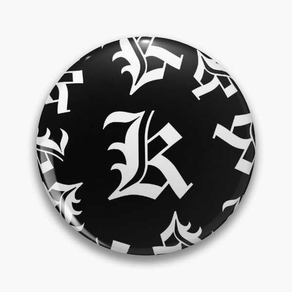 K – Old English Initial Black Letter K Art Print for Sale by Typeglyphs