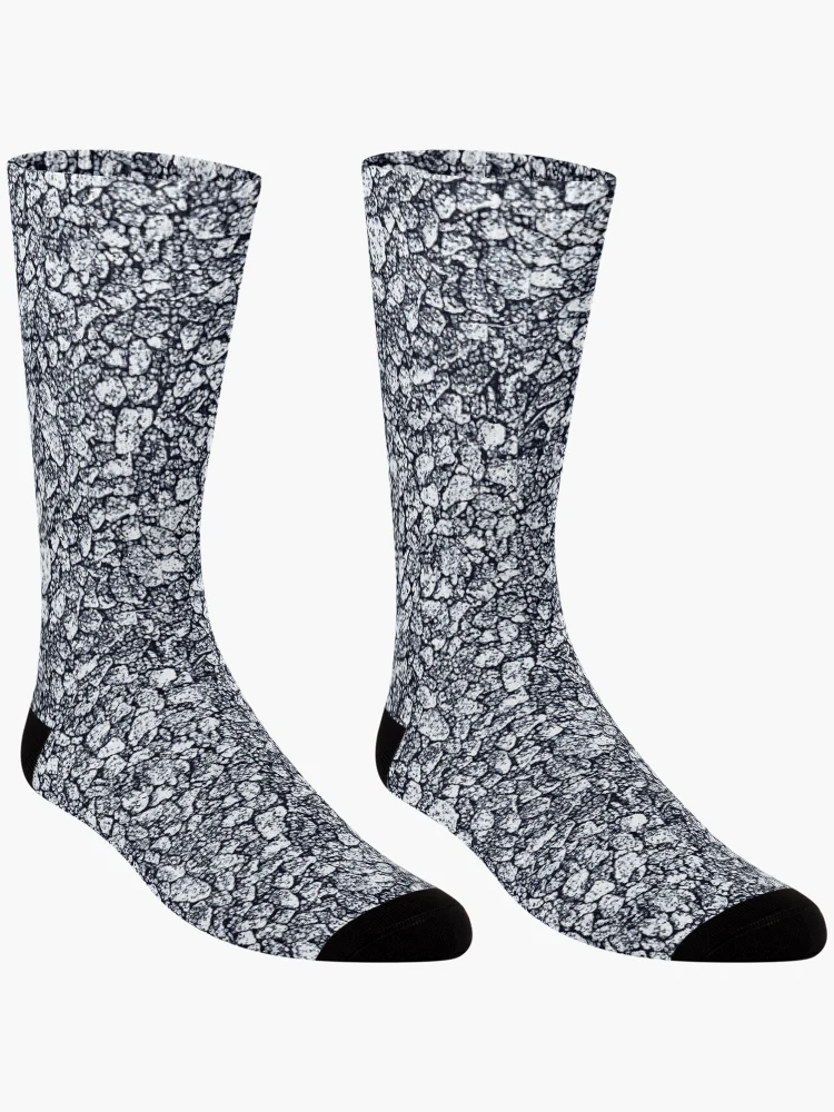 Aperçu 3 sur 5. Chaussettes avec l'œuvre Rolling Rocks créée et vendue par Tovers.