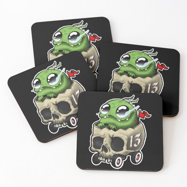 Item preview, Cute monster Skull Hot Rod - Lucky 13 speed designed and sold by HoreaCatalin.