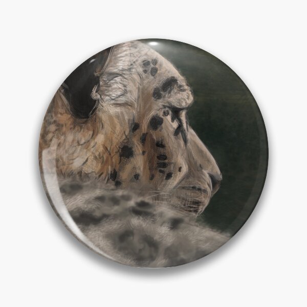 Item preview, Snow Leopard Painting designed and sold by pawprintsart.