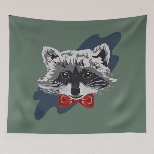 Item preview, Red Bowtie Raccoon designed and sold by Ro3D.