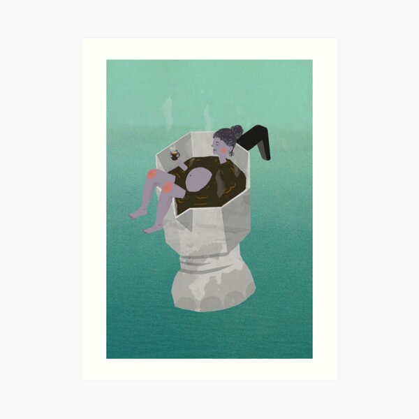 Makineta Bath Art Print