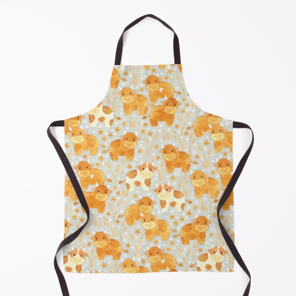 Item preview, Calm and Cowhesive Cowmunity - on pale sage green designed and sold by Perrin Le Feuvre.