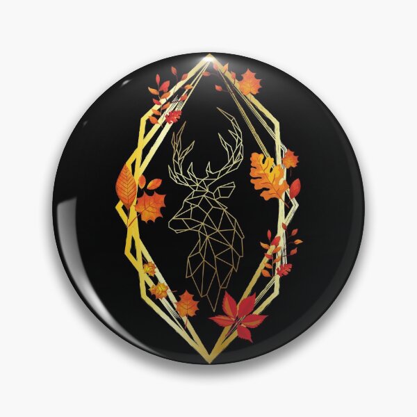 Item preview, Geometric gold  deer portrait designed and sold by Olivia KAMBERAJ.
