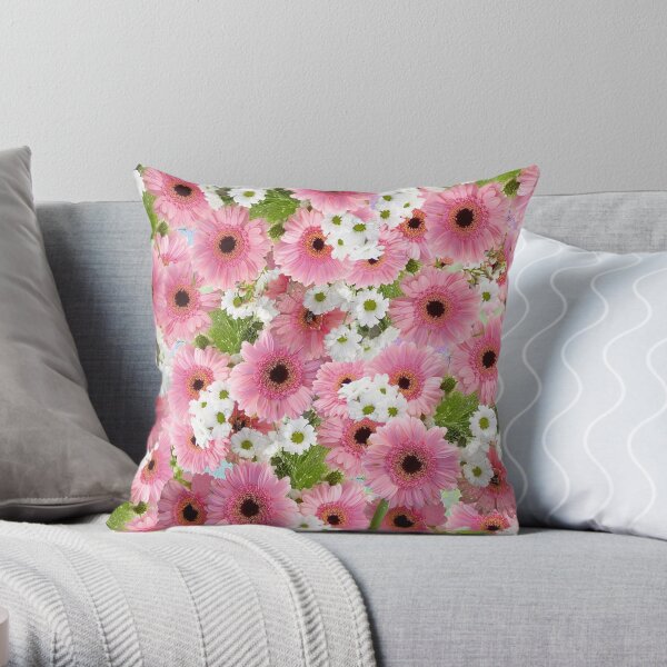 Gerbera - gerbera arrangements Throw Pillow