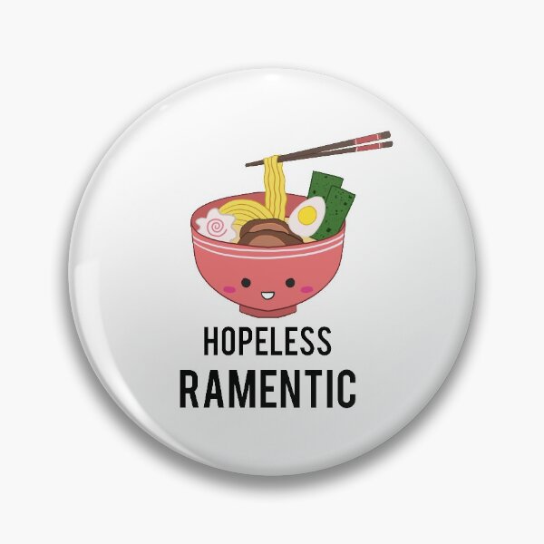 Item preview, Hopeless Ramentic Ramen Pun Japanese Food Kawaii Noodles Cute designed and sold by kristinedesigns.