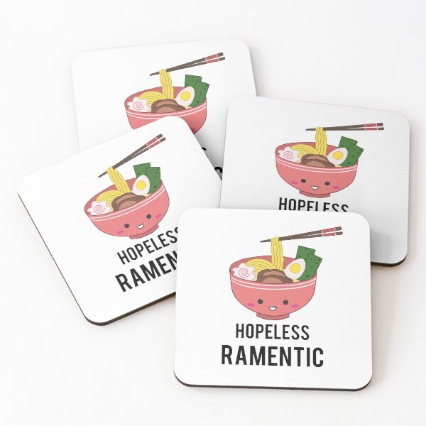 Item preview, Hopeless Ramentic Ramen Pun Japanese Food Kawaii Noodles Cute designed and sold by kristinedesigns.