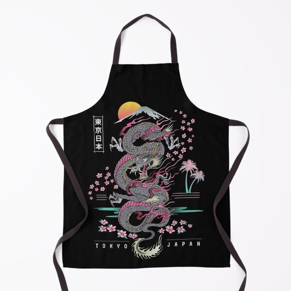 Item preview, Tokyo Japan Dragon Japanese Inspired 80s Style Dragon Tattoo Neon Dragon designed and sold by enjoytheshirt.