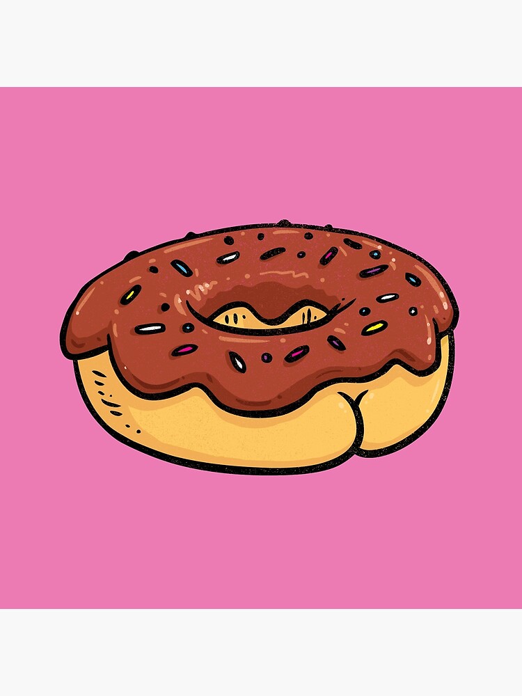 Donut BUTT Throw Pillow for Sale by Brian Cook