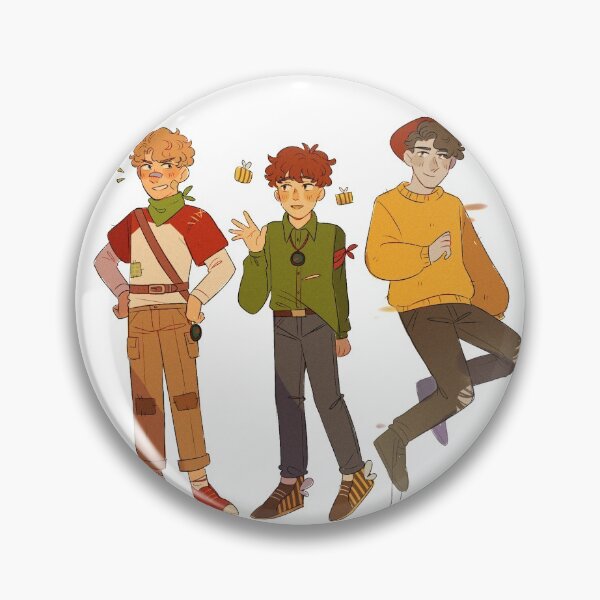 Item preview, Team Pogtopia (Tommy, Tubbo, and Wilbur) designed and sold by caffeineCryptid.