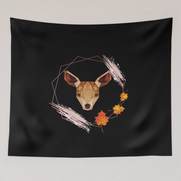Item preview, Geometric baby  deer portrait designed and sold by Olivia KAMBERAJ.