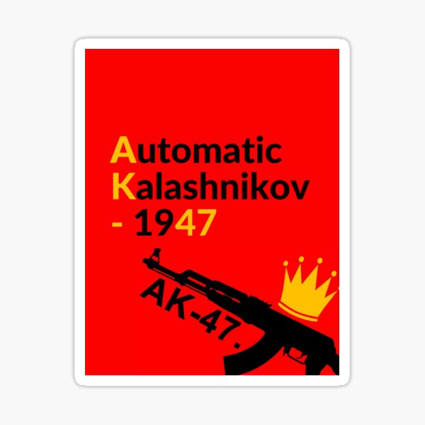 Vista previa del artículo con la obra «AK-47», diseñado y vendido por KKorea.