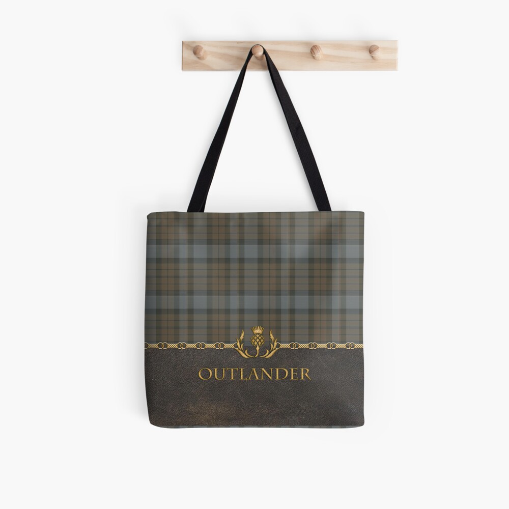 "Leather and tartan Outlander II" Tote Bag for Sale by MIRIAMSMART