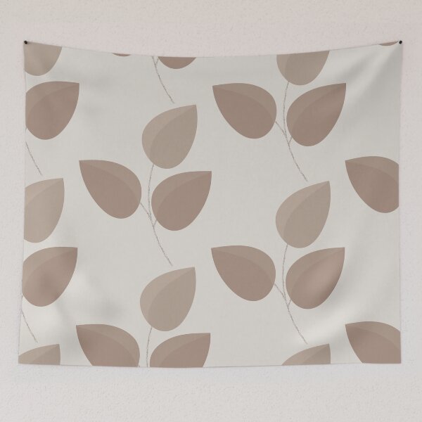 Item preview, Abstract hand-drawn pattern with leaves designed and sold by Victoria Riabov.