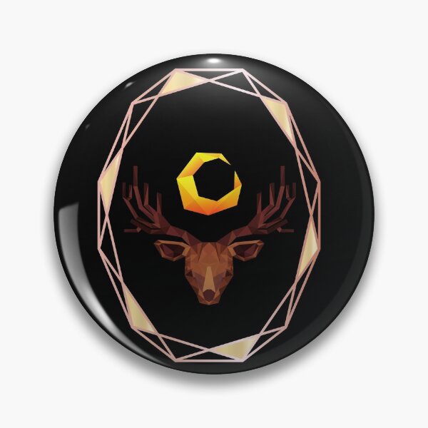 Item preview,  Geometric red deer portrait designed and sold by Olivia KAMBERAJ.