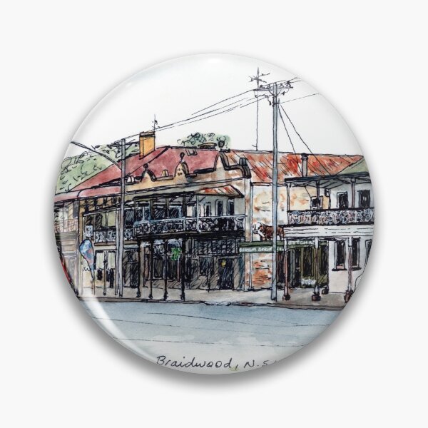 Australian Scene - Historic buildings, Braidwood, NSW, Aus. Pin