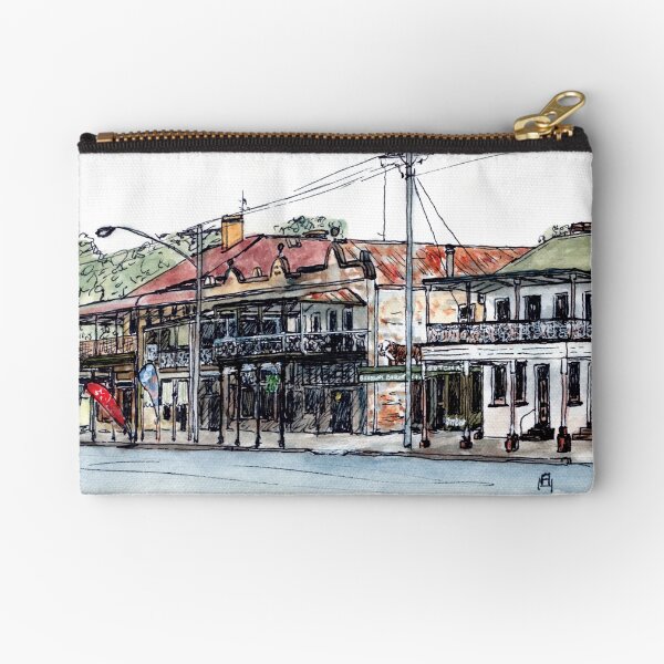 Australian Scene - Historic buildings, Braidwood, NSW, Aus. Zipper Pouch