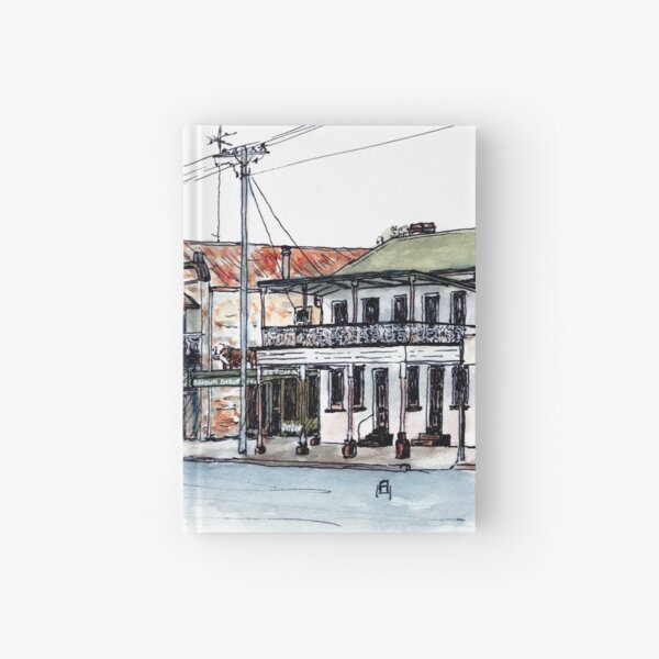 Australian Scene - Historic buildings, Braidwood, NSW, Aus. Hardcover Journal