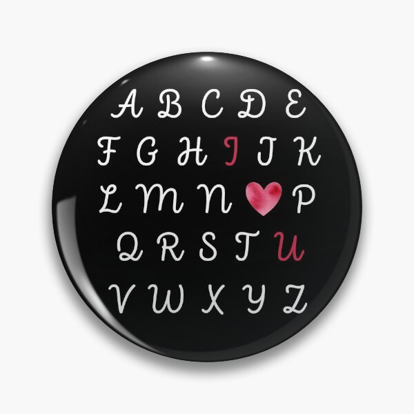Item preview, Alphabet I Heart U designed and sold by VvdVenDesign.