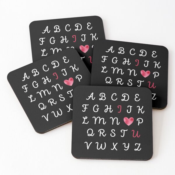 Item preview, Alphabet I Heart U designed and sold by VvdVenDesign.
