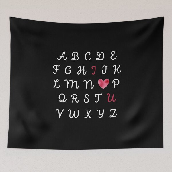Item preview, Alphabet I Heart U designed and sold by VvdVenDesign.
