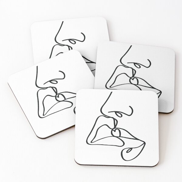 Item preview, Abstract kiss - Kiss line art  designed and sold by RebeccaRe.