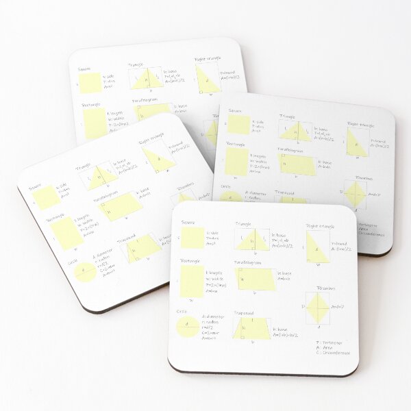 Item preview, the area and the perimeter formula-pack of stickers designed and sold by CSouissi.