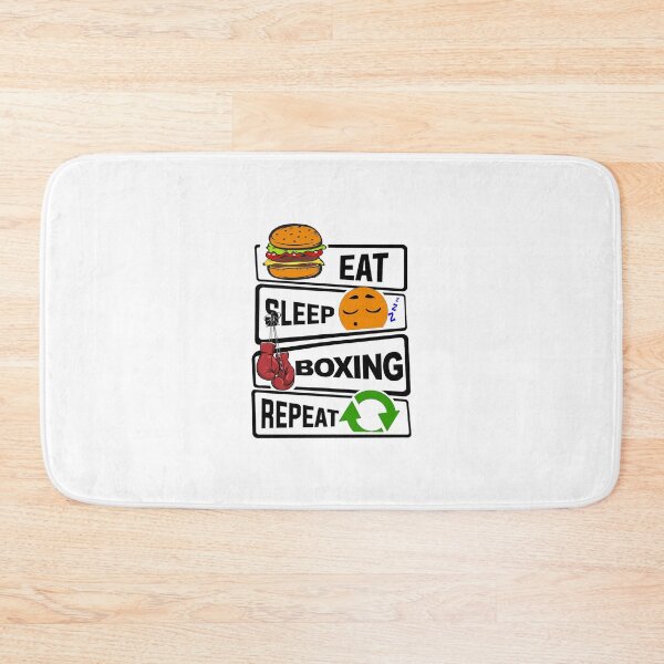Item preview, Funny Eat Sleep Boxing Repeat illustration for Boxers designed and sold by KO-Design.