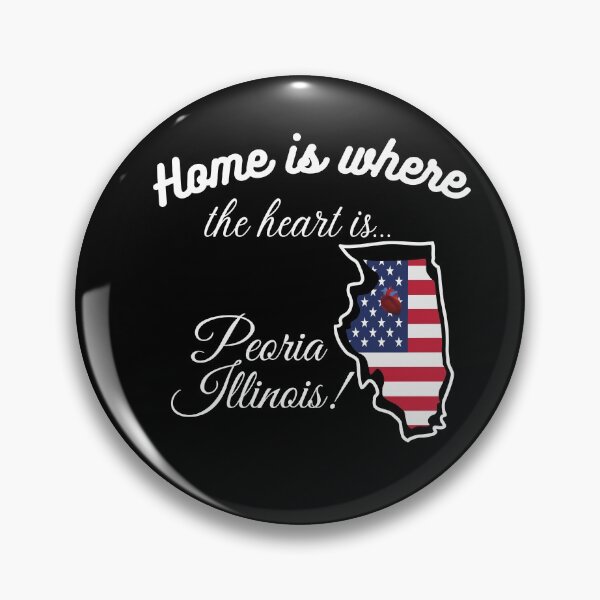 Item preview, Peoria Illinois Home is Where the Heart Is designed and sold by JohnSit.