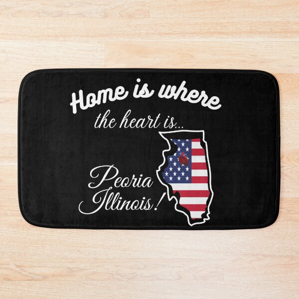 Item preview, Peoria Illinois Home is Where the Heart Is designed and sold by JohnSit.